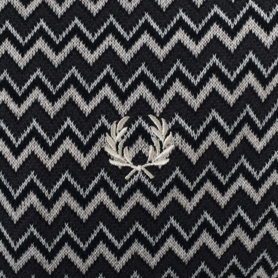 Fred Perry Knitted Panel Track Jacket Navy Mainline Menswear Ireland